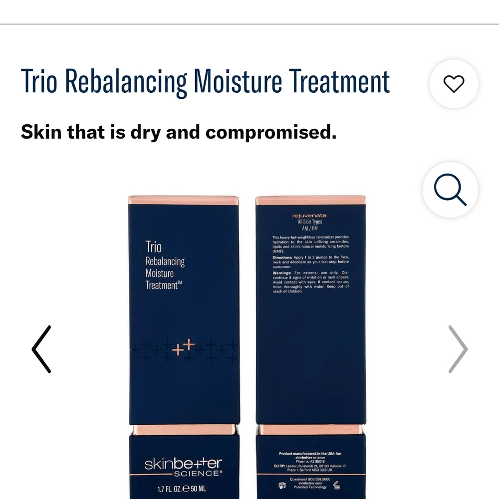 Skinbetter Science Trio Rebalancing Moisture Treatment